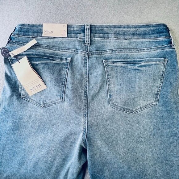 NYDJ Marilyn Straight Ankle Size 12 Long Lift X Tuck Technology - Picture 10 of 12